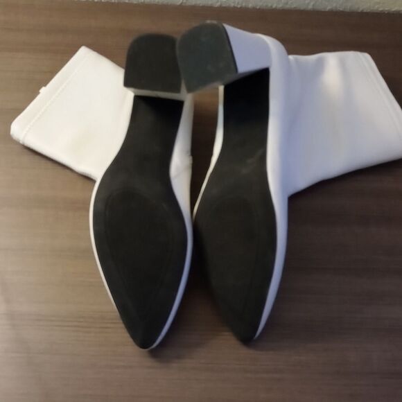🆕👢White Ankle Boots Booties - Picture 7 of 8